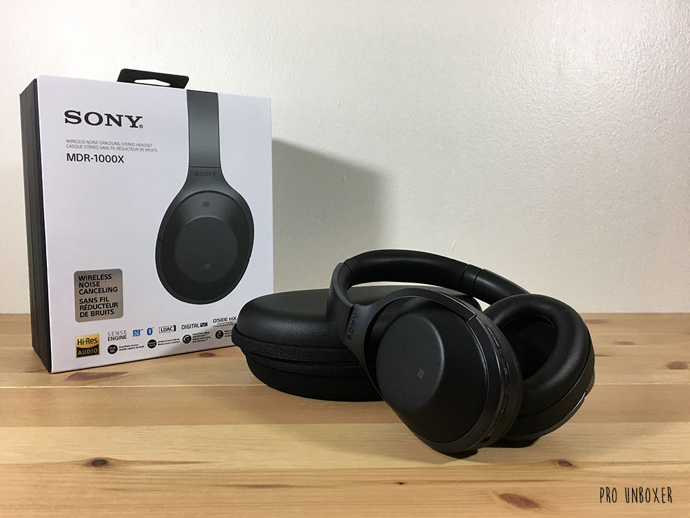 Sony MDR-1000X Headphones and Box